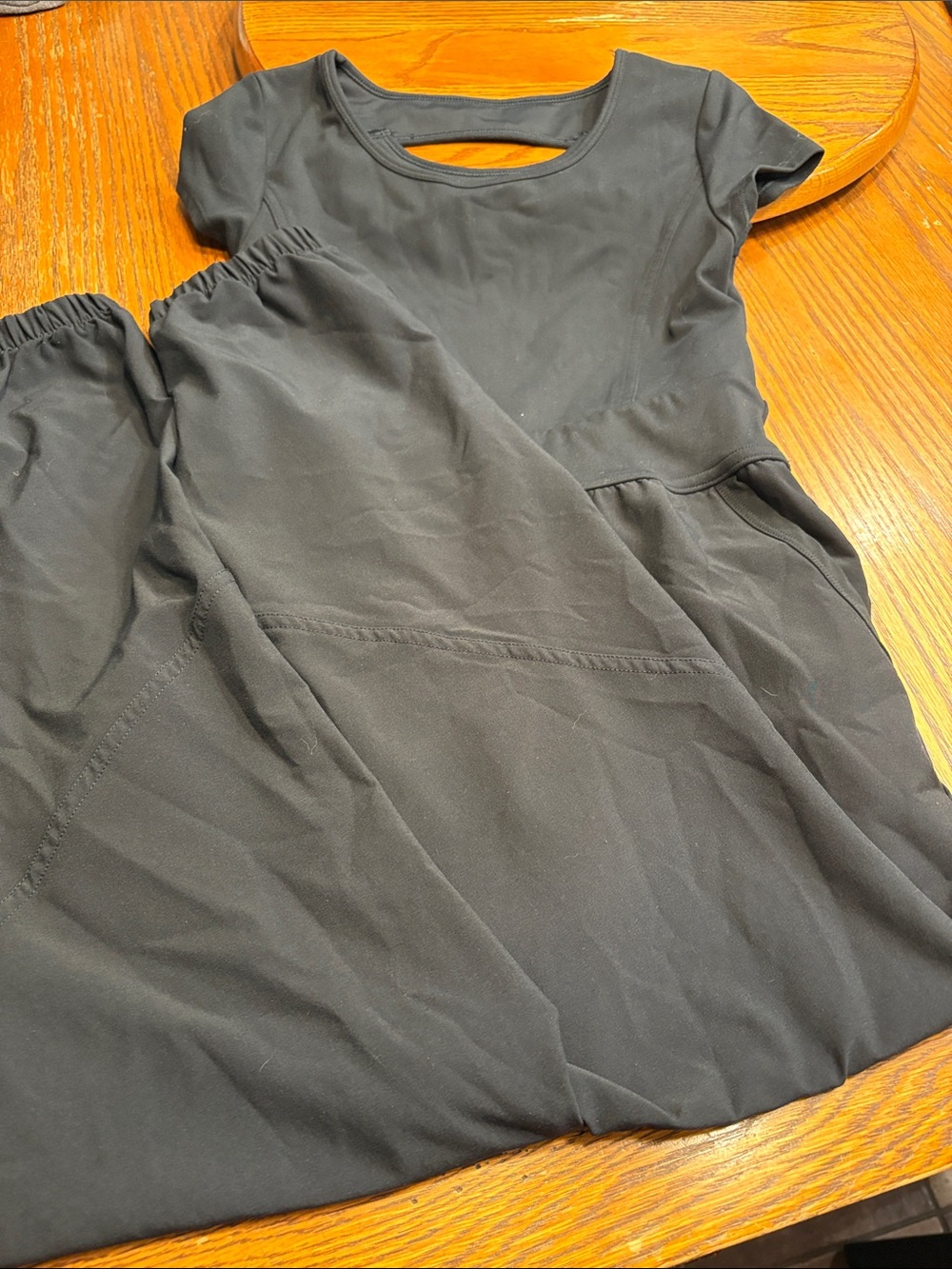abercrombie kids Black Cutout-Back Dress